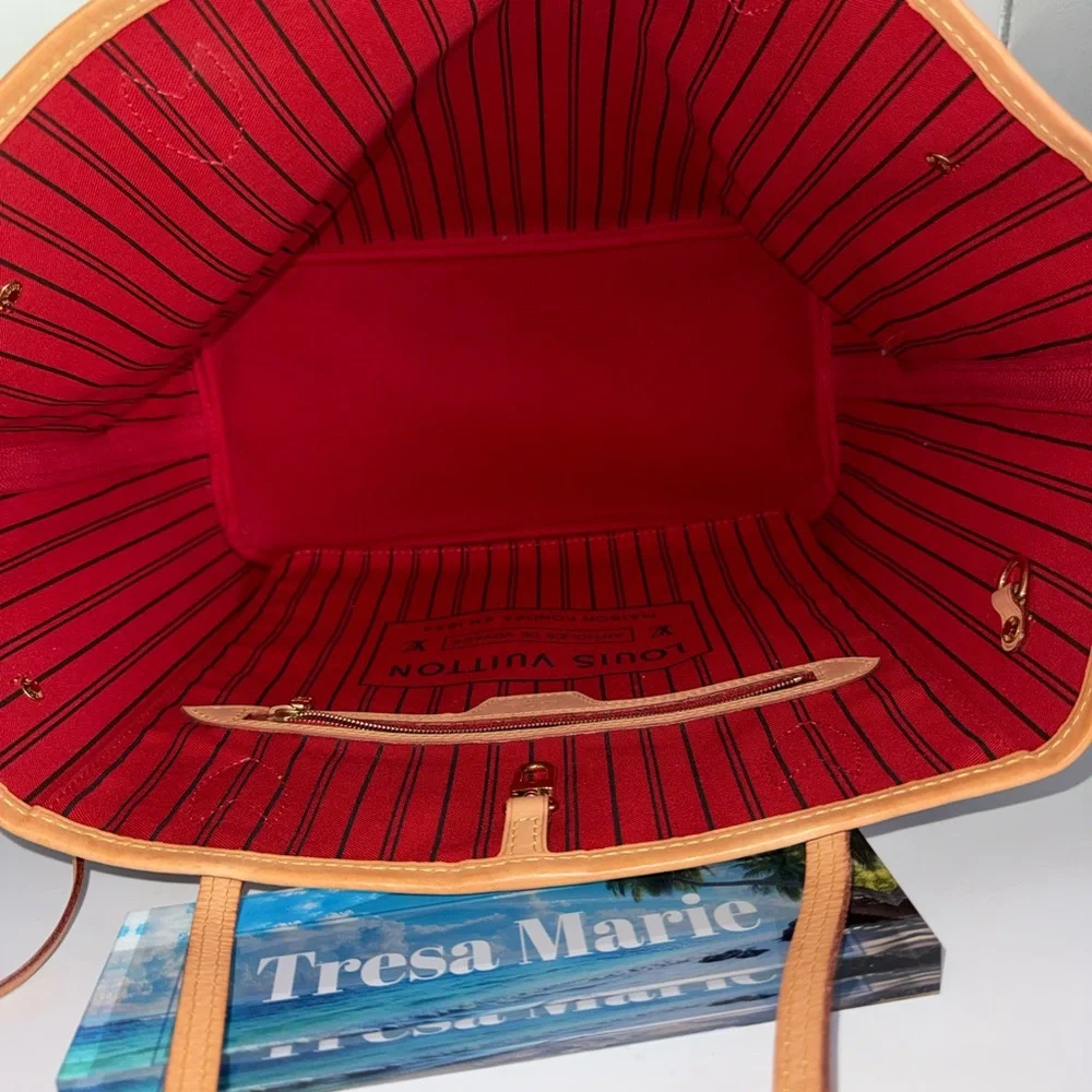 SOLD-Neverfull MM Red interior-s - Picture 4 of 7